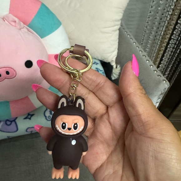 Brown Labubu  Character Keychain. New. - Picture 3 of 3